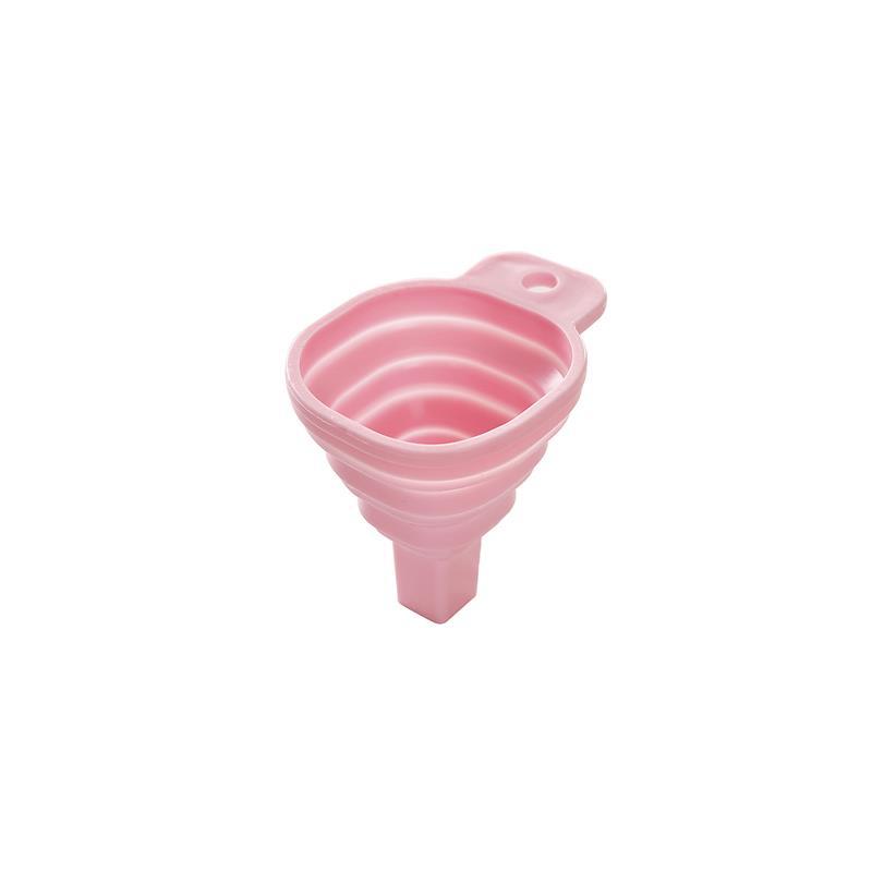 Creative folding fan you retractable funnel kitchen supplies silicone funnel household liquid separation oil funnel Item Picture