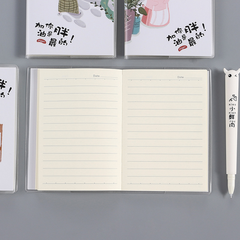 Korea Stationery 64k plastic sleeve PVC portable creative mini notebook notebook wholesale details Picture