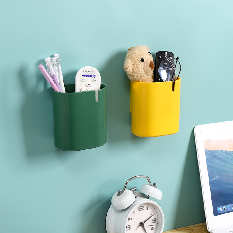 TV air conditioning remote control storage box, non-perforated, non-trace wall hanging box, toilet storage, wall hanging shelf Specification drawing