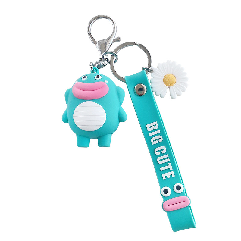 Net red ugly cute big mouth monkey frog car doll key chain personality men and women couples bag pendant manufacturers direct sales Item Picture