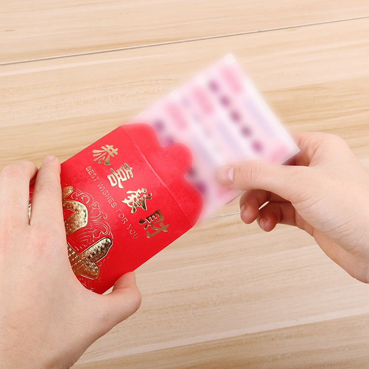 New Year Festival red envelope gold birthday red envelope is the Spring Festival pressure package wedding supplies wholesale 6 / package details Picture