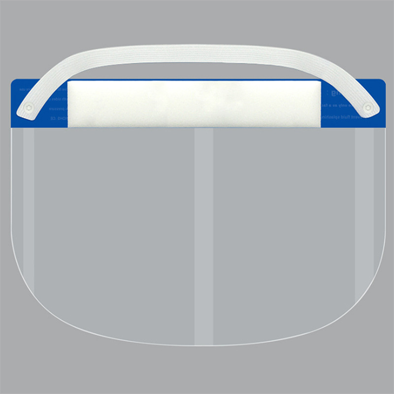 Transparent double-sided dust mask, anti-fog, anti-epidemic, anti-droplet radiation protection mask, protective surface screen, anti-oil splash and face protection Specification drawing