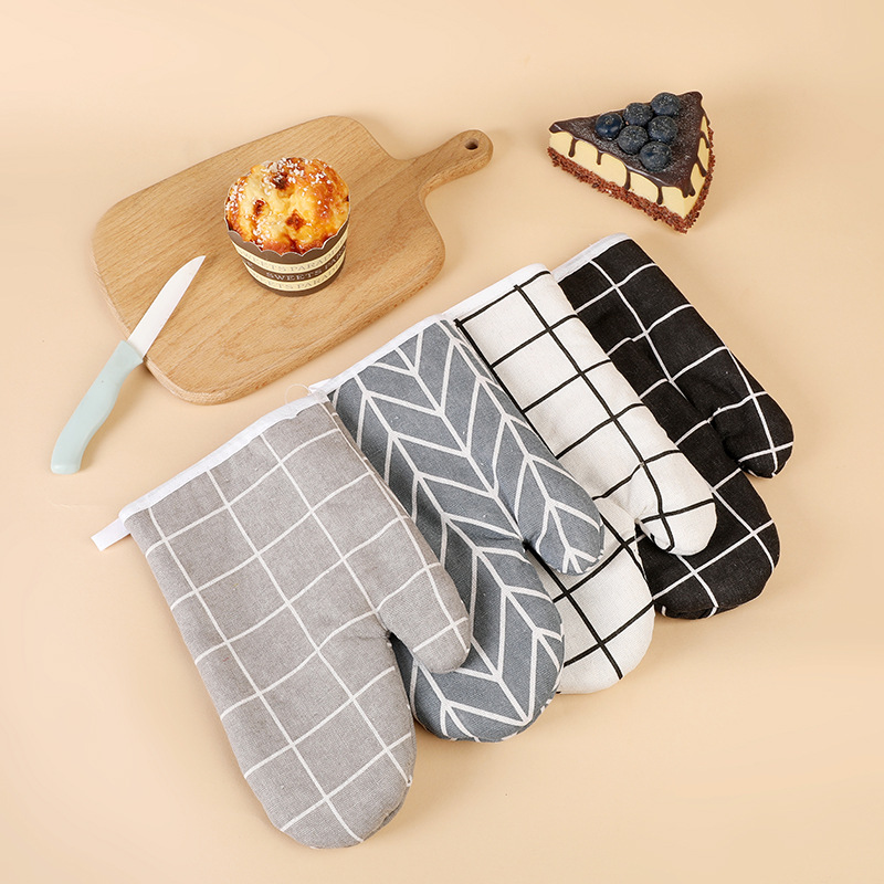 Thickened microwave oven heat proof gloves for kitchen baking tools special heat insulation, heat proof and high temperature gloves for oven details Picture