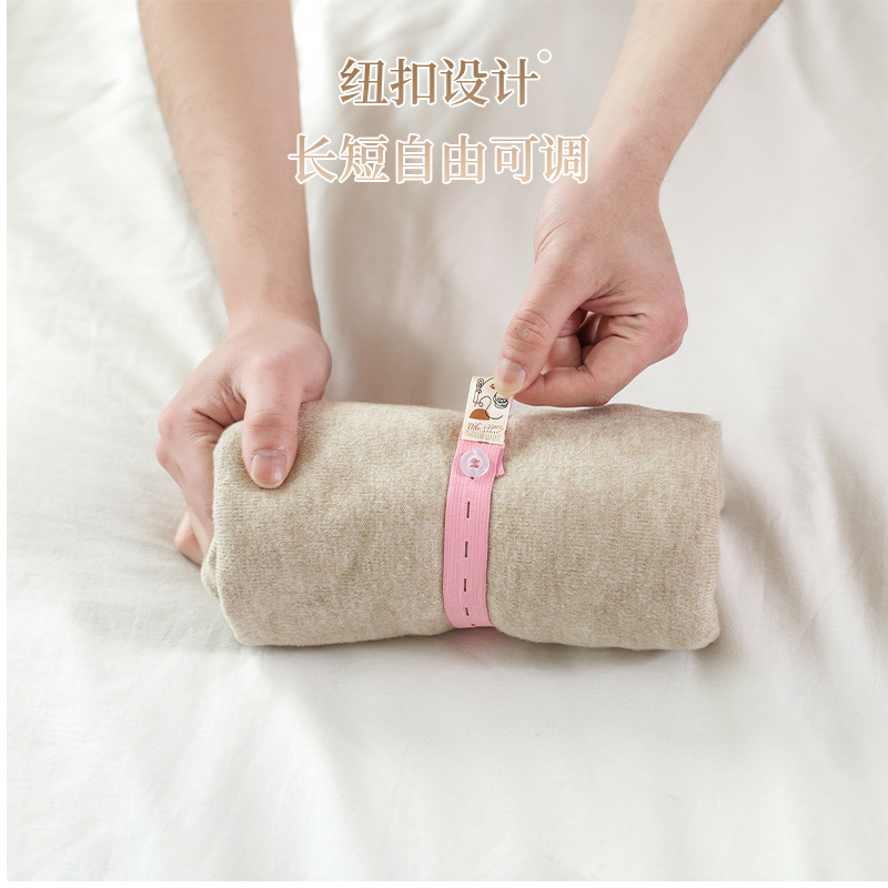 Folding board clothing storage travel sorting roll bundling pants inch shirt T-shirt storage roll bundling elastic bundling Application Scenario