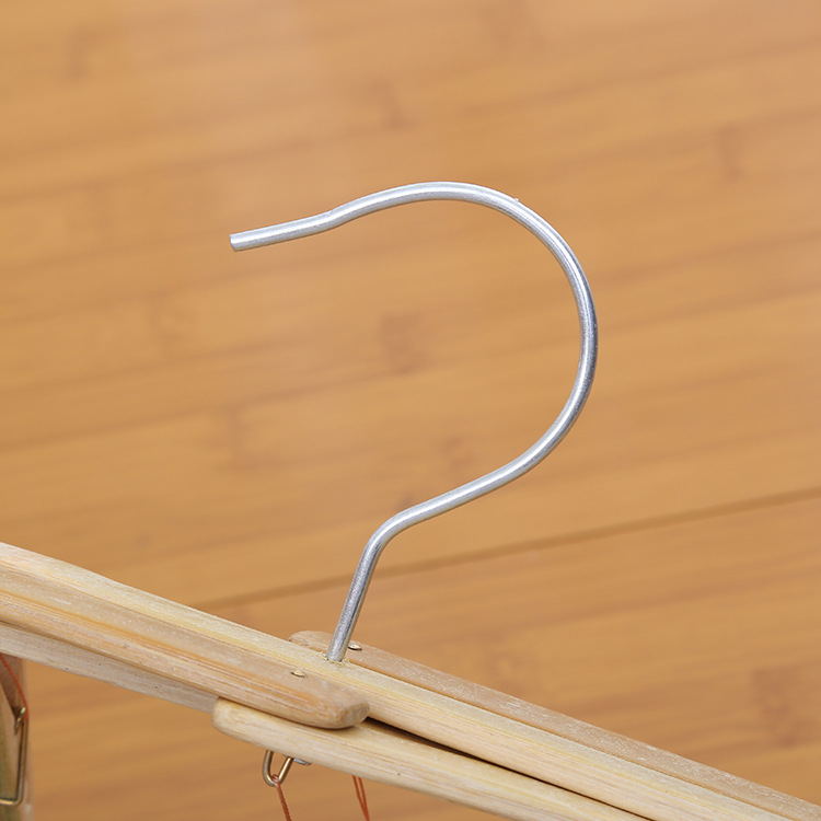 Bamboo folding type pants rack bamboo hanger multi - head drying rack household 16 head 22 socks underwear sock rack Application Scenario