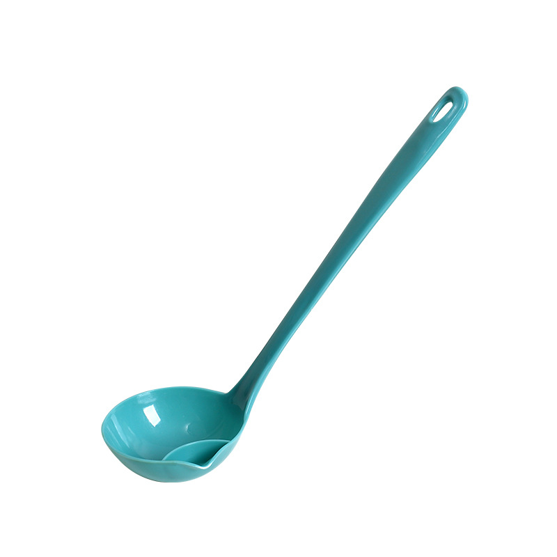 Oil separator spoon oil filter utensil household oil colander spoon hotpot separation spoon cutlery long handle oil spill spoon oil soup spoon Item Picture