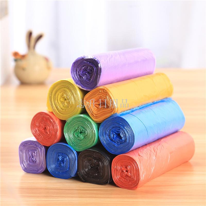 180G manufacturers wholesale new material 45*50 medium point break type garbage bags 5 consecutive rolls of color household plastic bags Application Scenario