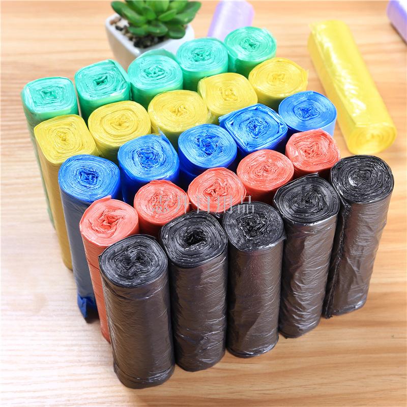 180G manufacturers wholesale new material 45*50 medium point break type garbage bags 5 consecutive rolls of color household plastic bags Specification drawing