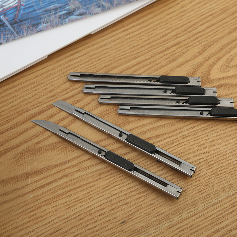 Portable mini Exquisite box cutter tool knife Paper knife small stainless steel metal knife wallpaper knife utility knife Application Scenario