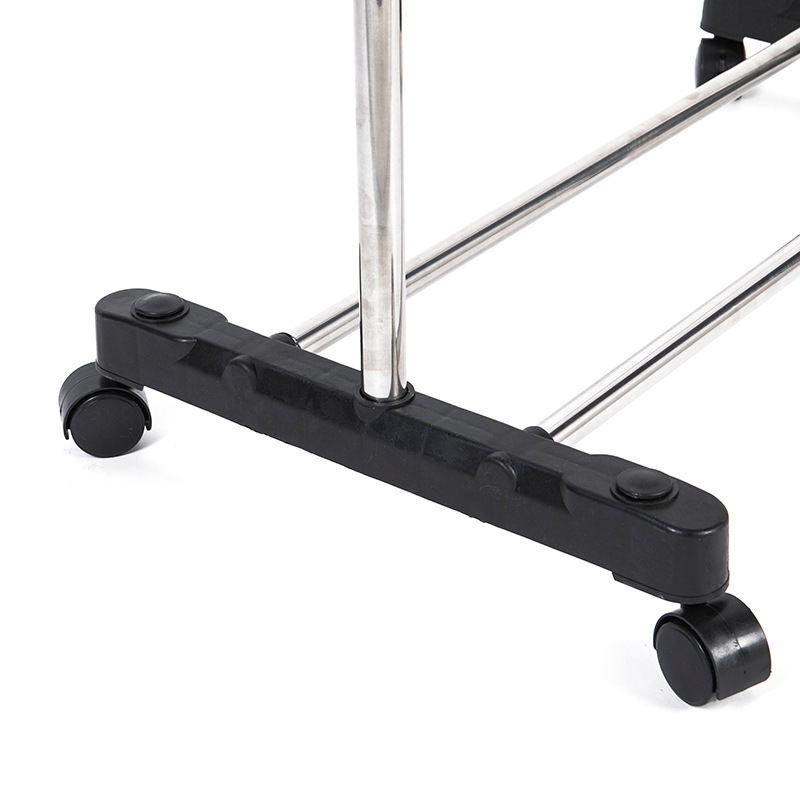 Classic practical and simple floor clothes rack household balcony clothes drying rod stainless steel bedroom drying clothes hanger Application Scenario