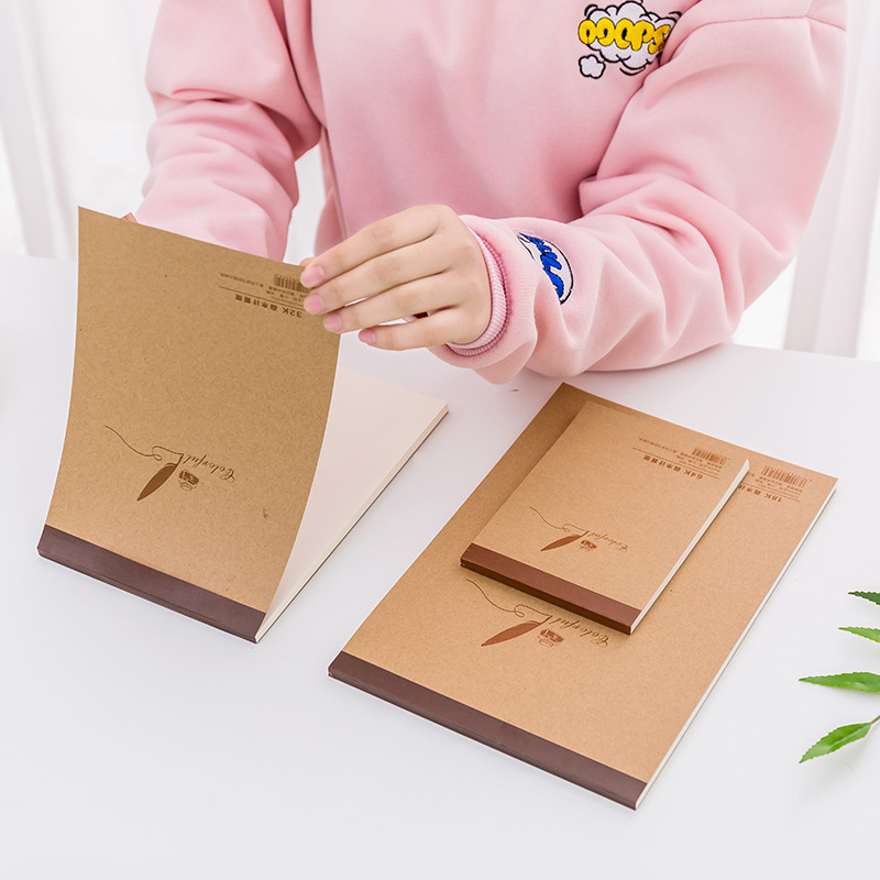 Brown paper draft book 32K scribble notepad Environmental notepad Calculation book Student stationery wholesale Application Scenario