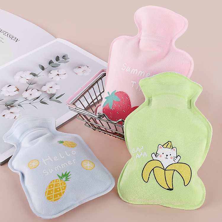 Creative plush portable warm baby water hot water bag warm water bag students portable hot water bag full figure