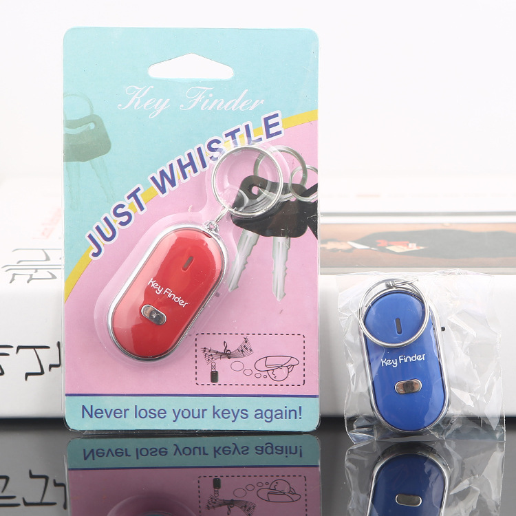 Wireless whistle induction key finder electronic sound quality induction anti loss device suction card packaging foreign trade electronic gifts full figure