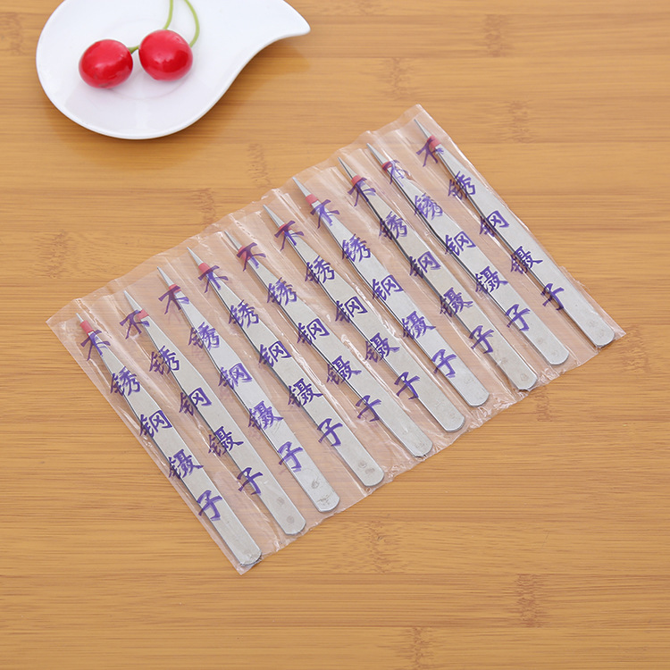Stainless steel tweezers high quality safe life gadgets stainless steel straight tweezers Application Scenario