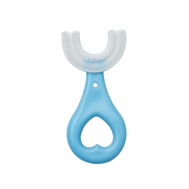 Children's U-shaped toothbrush baby silicone toothbrush mouth containing cleaning and brushing equipment Item Picture