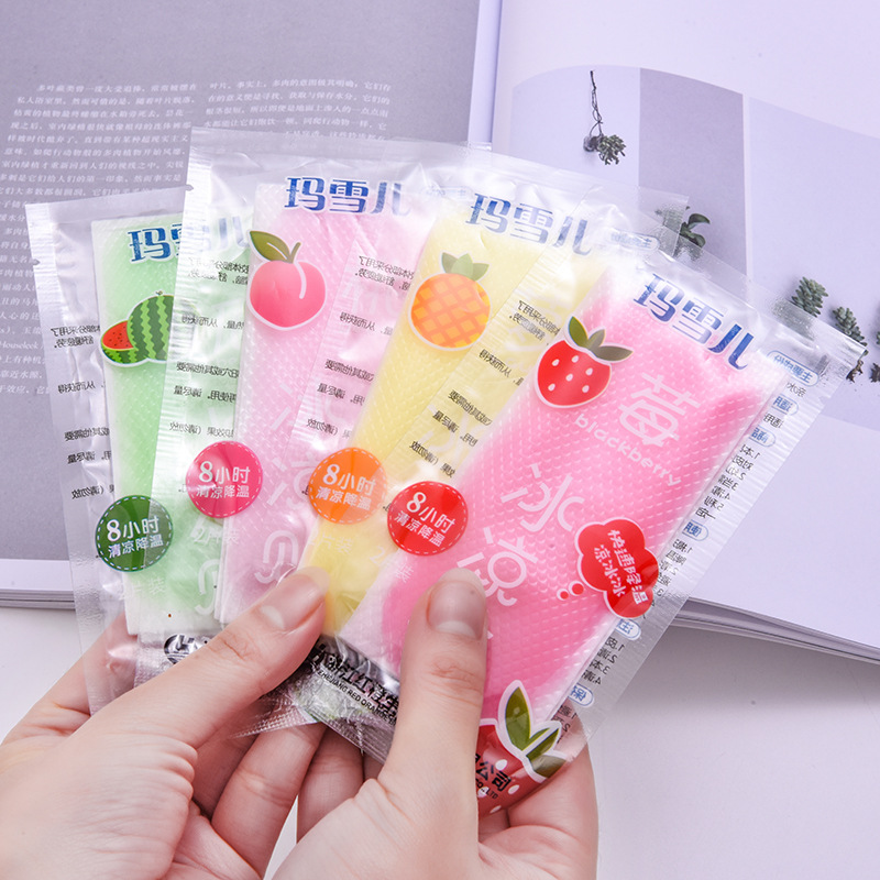 Summer cooling ice paste fruit series summer cold paste senior three students portable heat resistant cool paste sleep-free refreshing details Picture