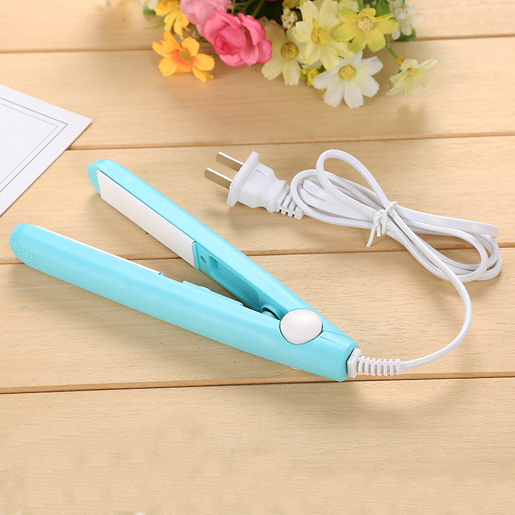 Gift box installed mini hair straightener electric splint portable hair salon bangs clip perm rod manufacturers direct sales Specification drawing