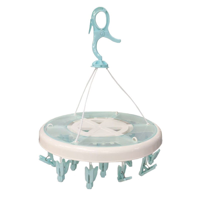 Factory direct household multi - functional disk drying rack multi - clip drying baby baby underwear socks windbreaker rack Item Picture