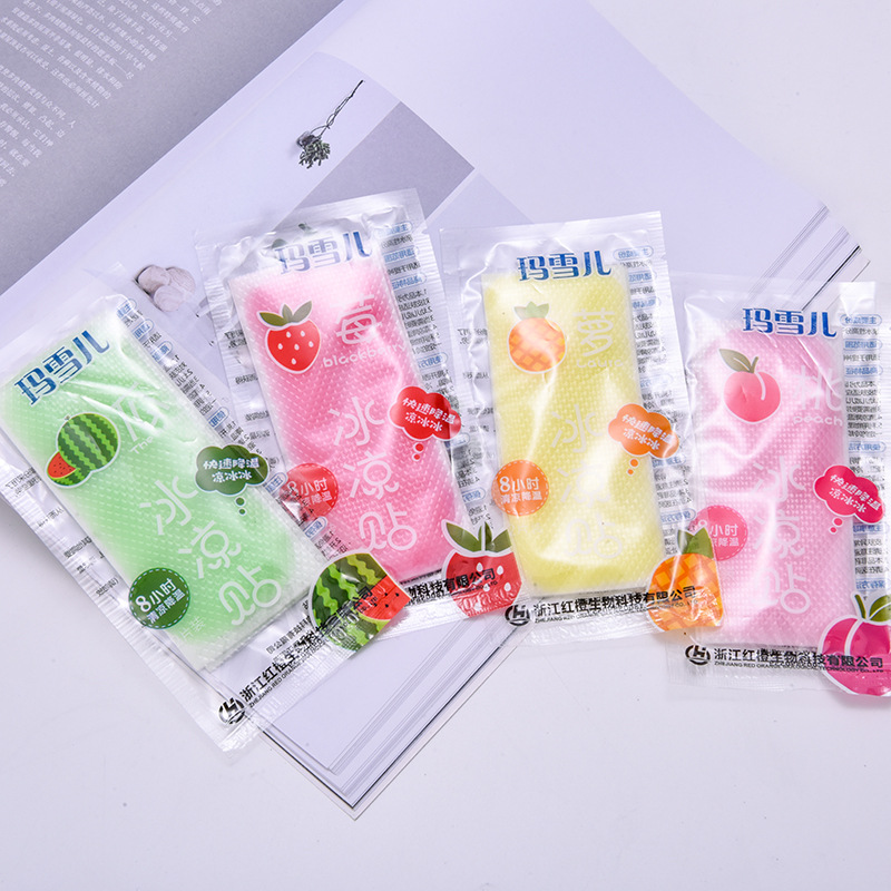 Summer cooling ice paste fruit series summer cold paste senior three students portable heat resistant cool paste sleep-free refreshing full figure