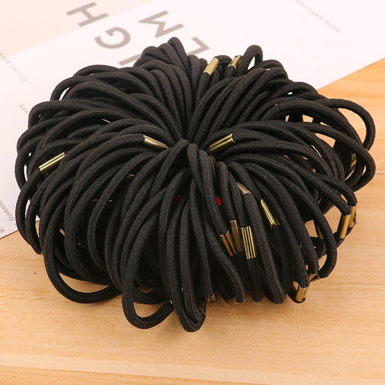 DK01 manual buckle color rubber band DIY bow material buckle hair coil hair band wholesale full figure