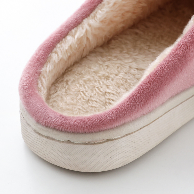 2020 new autumn and winter home slippers indoor non-slip thermal plush cotton drag male and female lovers cartoon cotton slippers Application Scenario