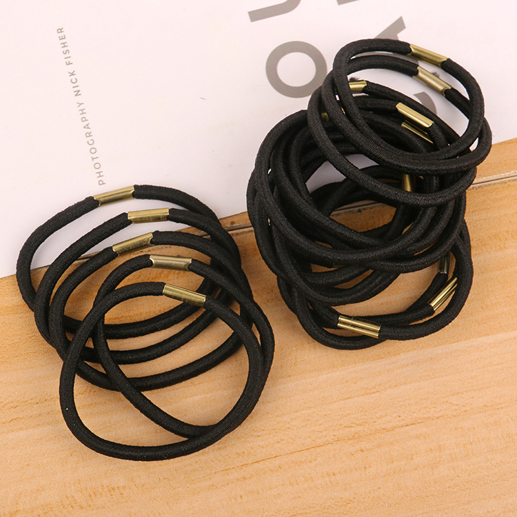 DK01 manual buckle color rubber band DIY bow material buckle hair coil hair band wholesale Specification drawing