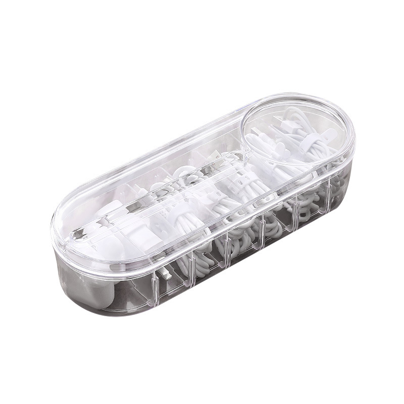Office good things data cable storage box desktop small box charger u disk drawer partition room artifact Item Picture