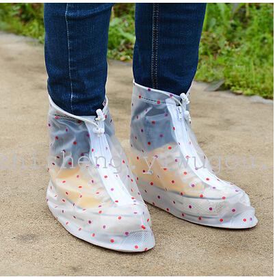 Factory direct sales of men and women waterproof rain shoe cover thick-soled rain shoe cover waterproof rain shoe cover full figure