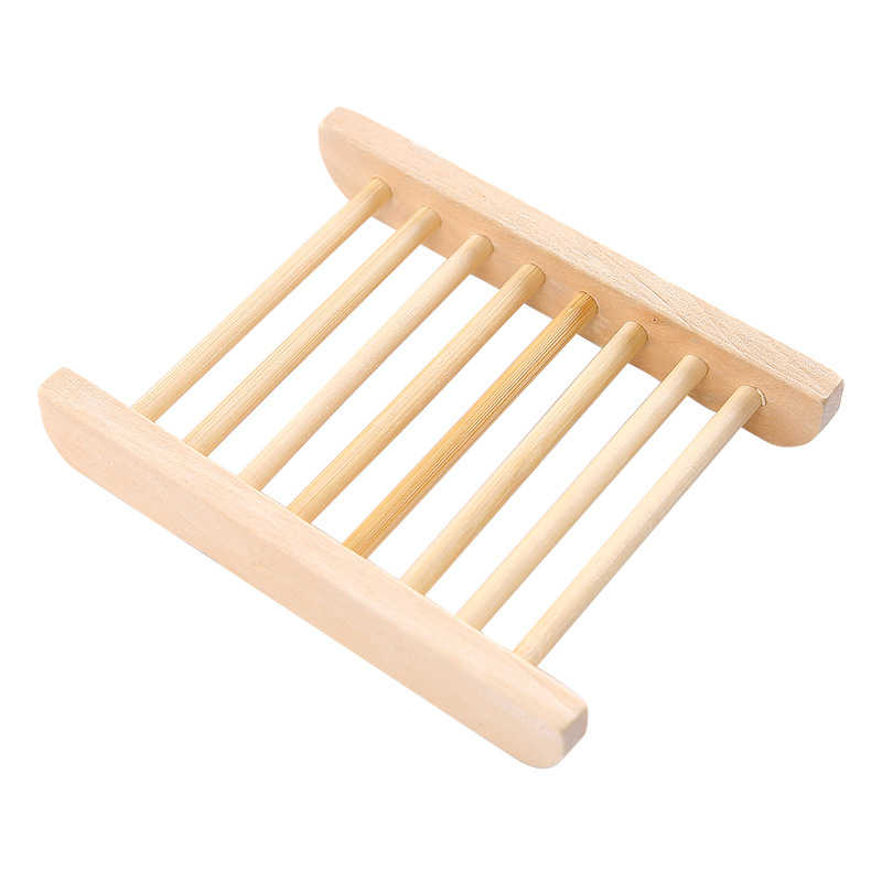 Simple household creative wooden soap box toilet big soap box no drilling drain shelf home goods Item Picture