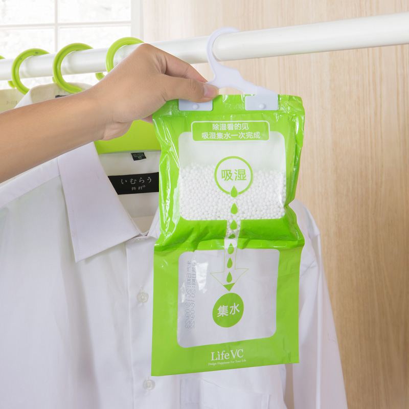 Special can hang wardrobe moisture-proof agent dehumidifying bag Room dehumidifying agent wardrobe wardrobe hanging moisture bag anti-mildew details Picture