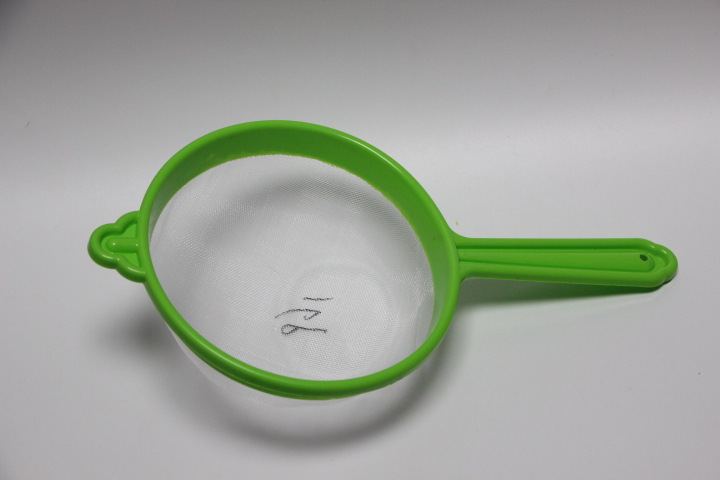 Plastic flour sieve 6-piece set Hand-held flour Sieve Cake mold Mesh sieve baking utensil ZS-167 Specification drawing