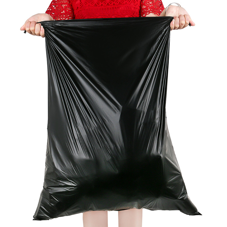 Black thickened garbage bags manufacturers wholesale 60*80cm disposable large plastic bags property hotel garbage bags details Picture