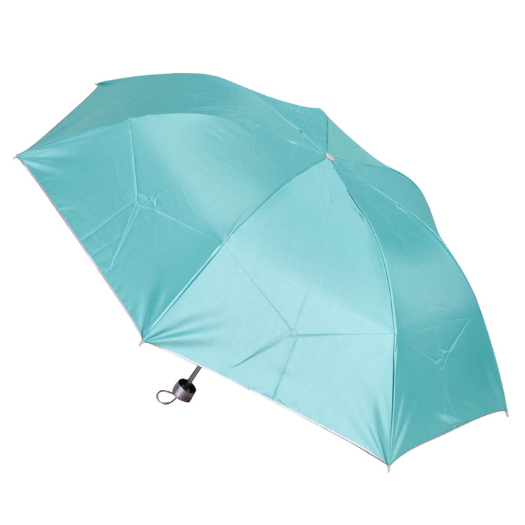 8 umbrella stock creative umbrella triple collapsible pole sun umbrella Sunshade factory sell silver gum umbrella Item Picture