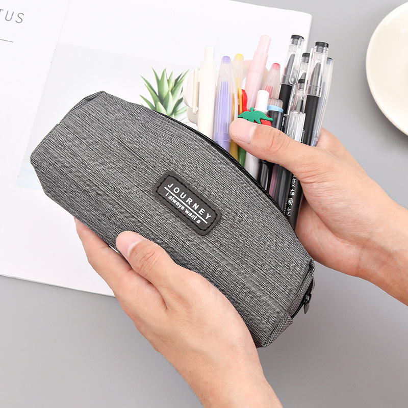 Simple and creative Oxford cloth pencil bag Students carry cross pencil bag for stationery pencil case stationery bag Specification drawing