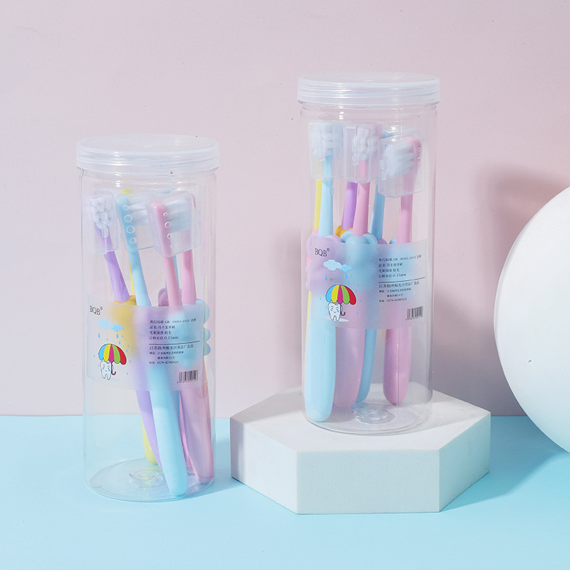 Children small elephant ten thousand hair toothbrush cartoon high quality ultra fine soft baby toothbrush manufacturers wholesale details Picture