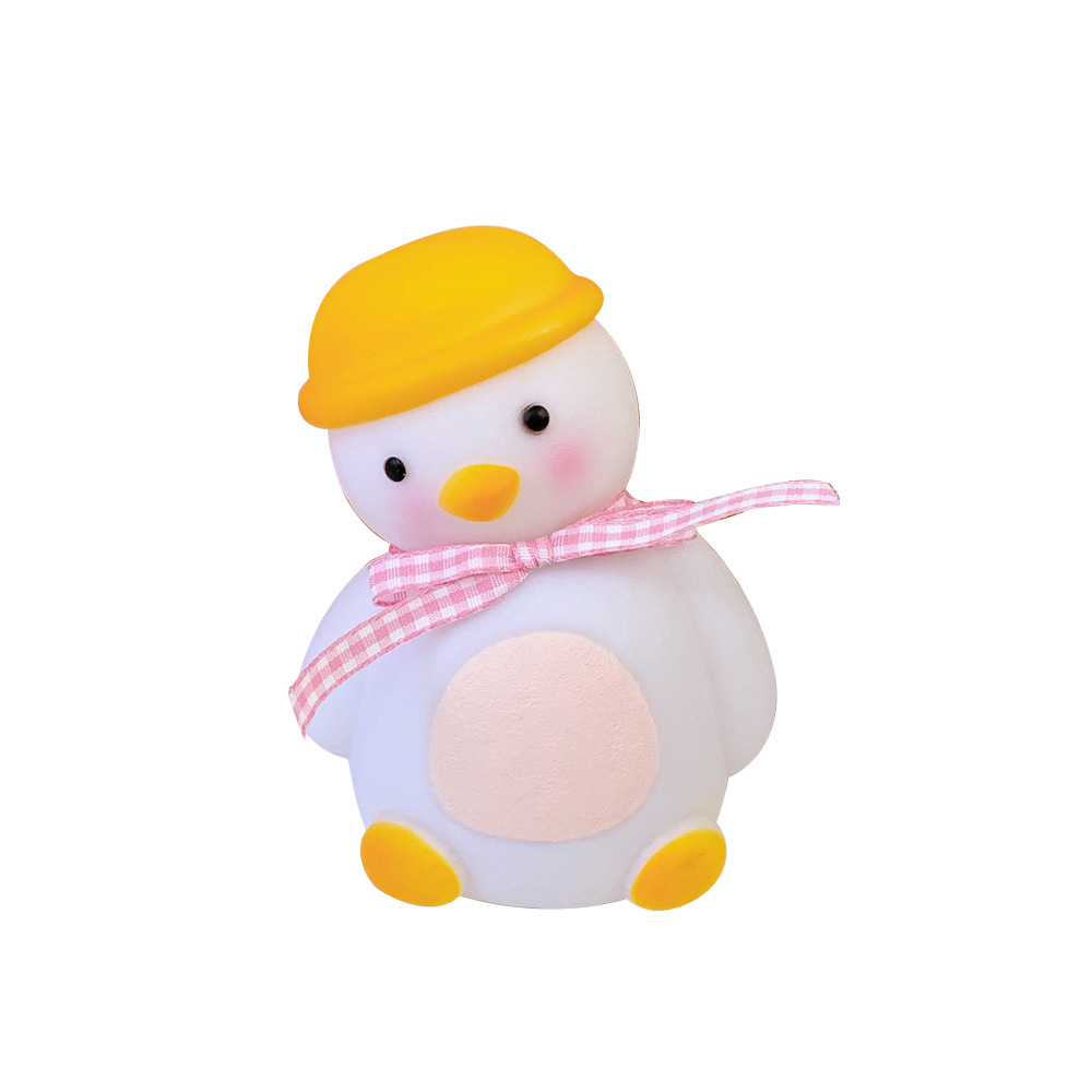Little girl ins bedroom LED night light cute tilting ducklings room bedside lamp put out a dormitory creative gift Item Picture