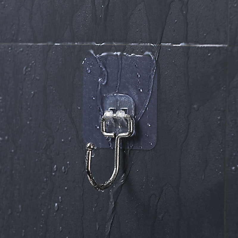 Strong non-staple non-trace adhesive hook non-perforated clothing hook bathroom toilet wall adhesive kitchen hook Specification drawing