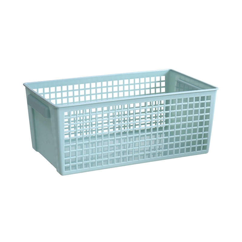Table top storage basket snack storage hollow rectangular basket sundry box storage box plastic basket Item Picture