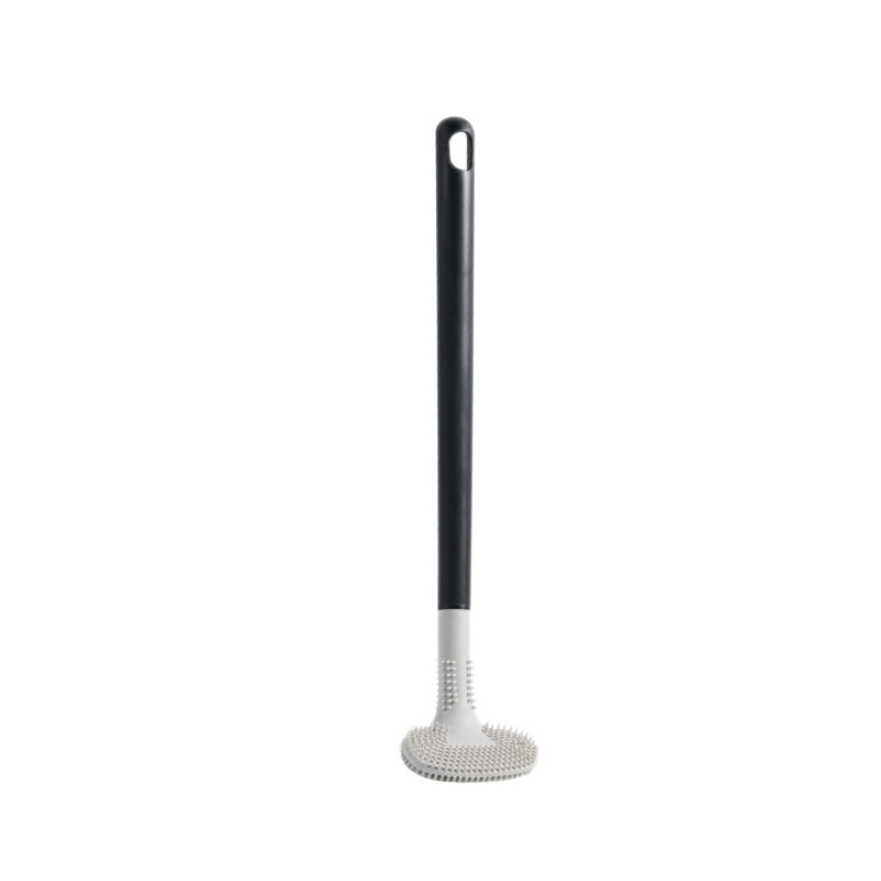 22 Silicone toilet brush golf double side no dead Angle soft hair cleaning toilet brush toilet curved toilet brush Item Picture