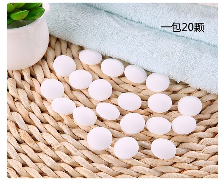 White natural mothball bag wardrobe insect repellent aromatherapy odor and mildew prevention sanitary ball 1 yuan 2 yuan source wholesale undefined