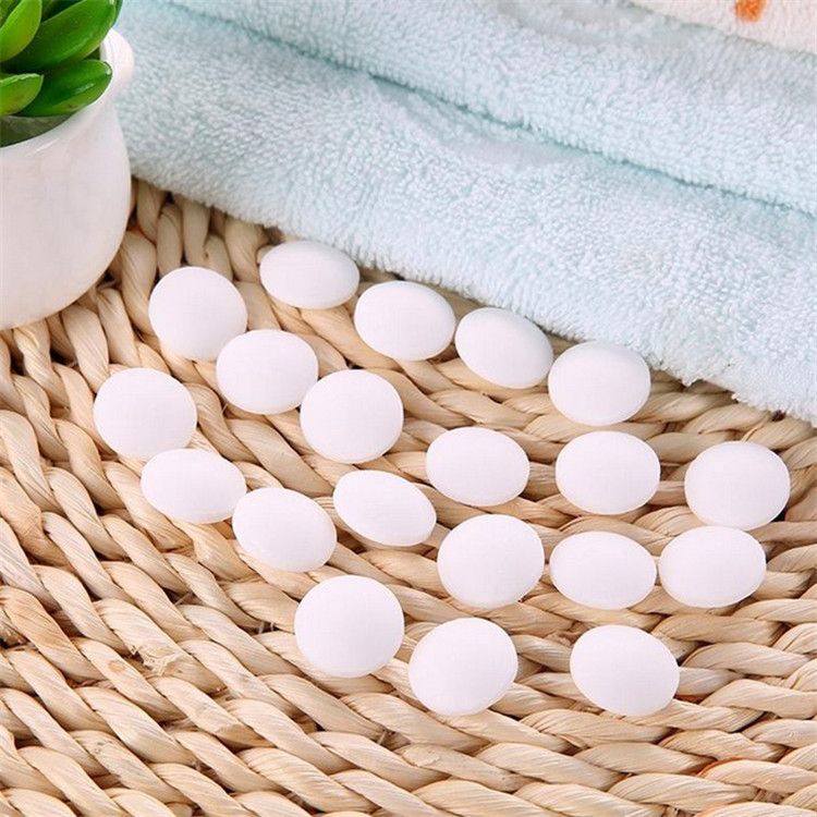 White natural mothball bag wardrobe insect repellent aromatherapy odor and mildew prevention sanitary ball 1 yuan 2 yuan source wholesale Specification drawing