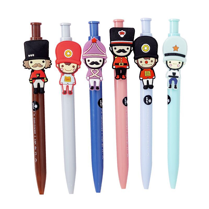 British soldiers creative press 0.5mm student cartoon ballpoint pen wholesale custom manufacturers Item Picture