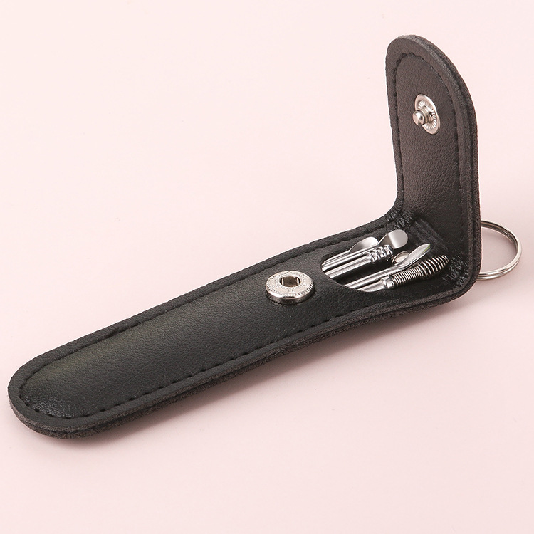Ear scoop 6 pieces manufacturer spiral spring ear pick ear cleaning tool set household ear scoop ear scoop details Picture
