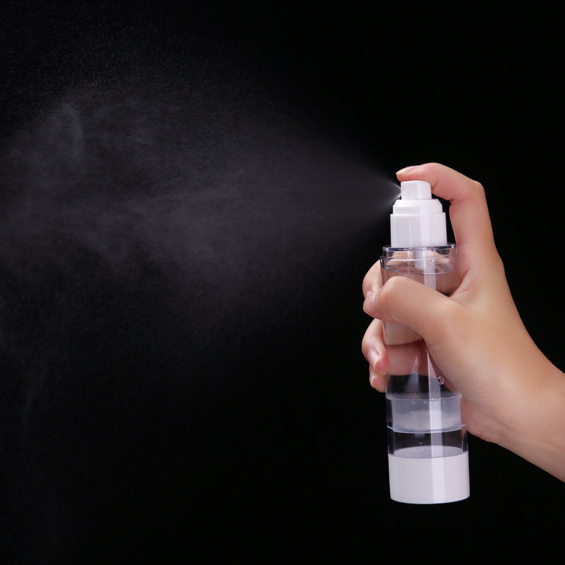 Vacuum travel bottling set press type small spray can spray bottle powder water refill spray bottle emulsion empty bottle Application Scenario