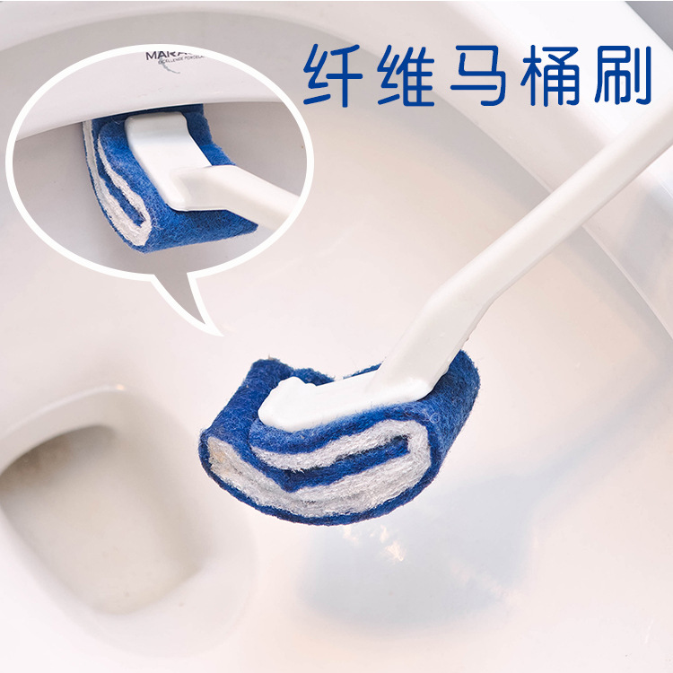 New washout toilet brush household toilet brush no dead Angle soft brush toilet seat brush full figure