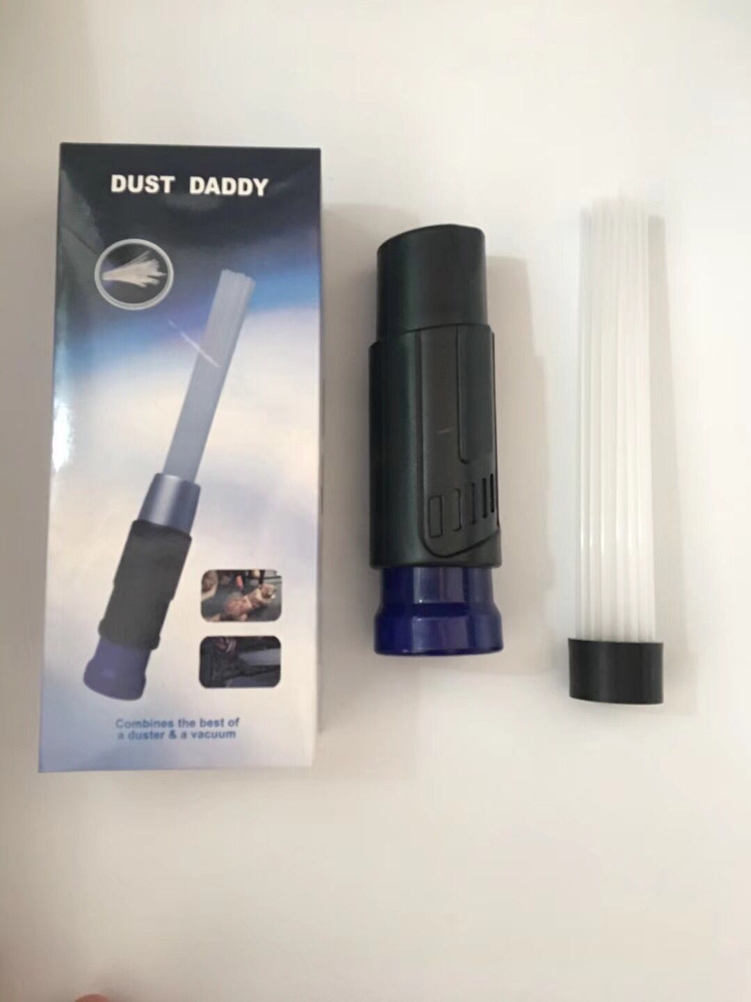 TV new Dust cleaner Dirt remover Dust Daddy Straw Vacuum cleaner accessories blue Specification drawing