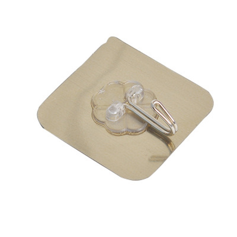 Wire drawing hook adhesive hook traceless magic paste bathroom kitchen waterproof super load-bearing hook wholesale Item Picture