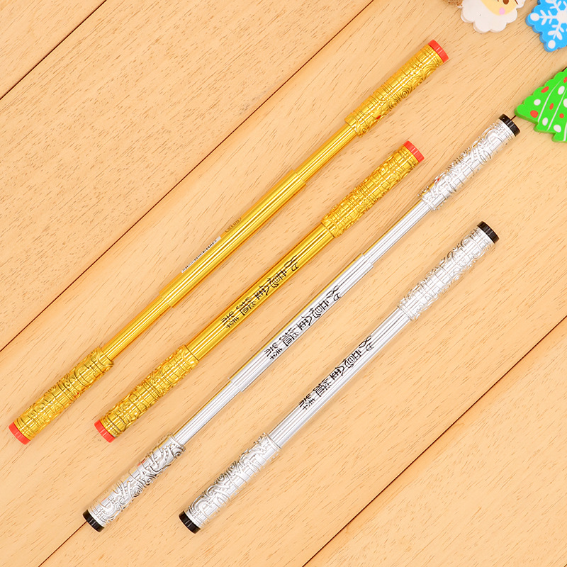 Retractable golden hoop magnetic vacuum neutral pen gift steel ball 12 black 0.38 magnetic vacuum neutral pen wholesale Application Scenario