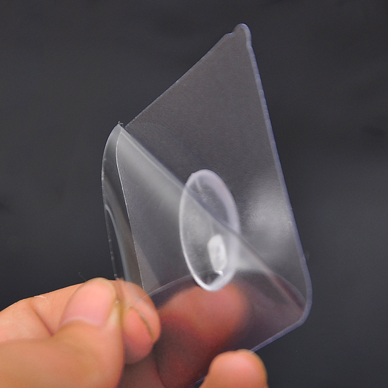 Transparent plastic hook without trace after the door paste adhesive hook kitchen wall strong nail free magic stick horn hook Application Scenario