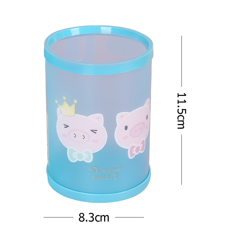 Korea creative diy cartoon cute plastic pen holder students creative pen holder wholesale customized student stationery Item Picture